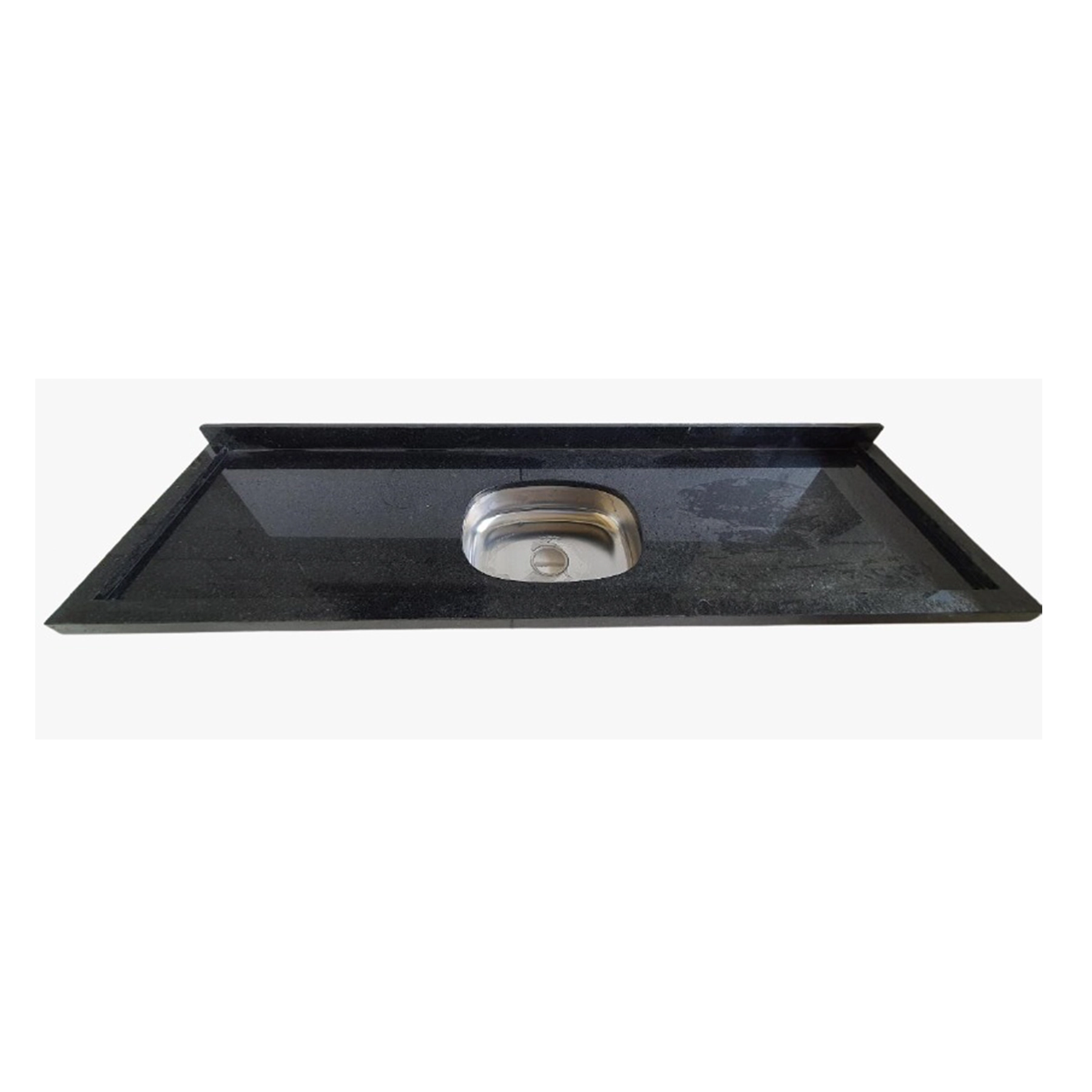 Pia de Cozinha Granito 180x55cm Preto São Gabriel
