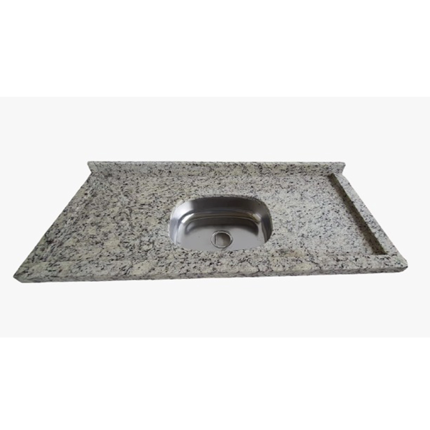 Pia de Cozinha Granito 120x55cm Branco Everest
