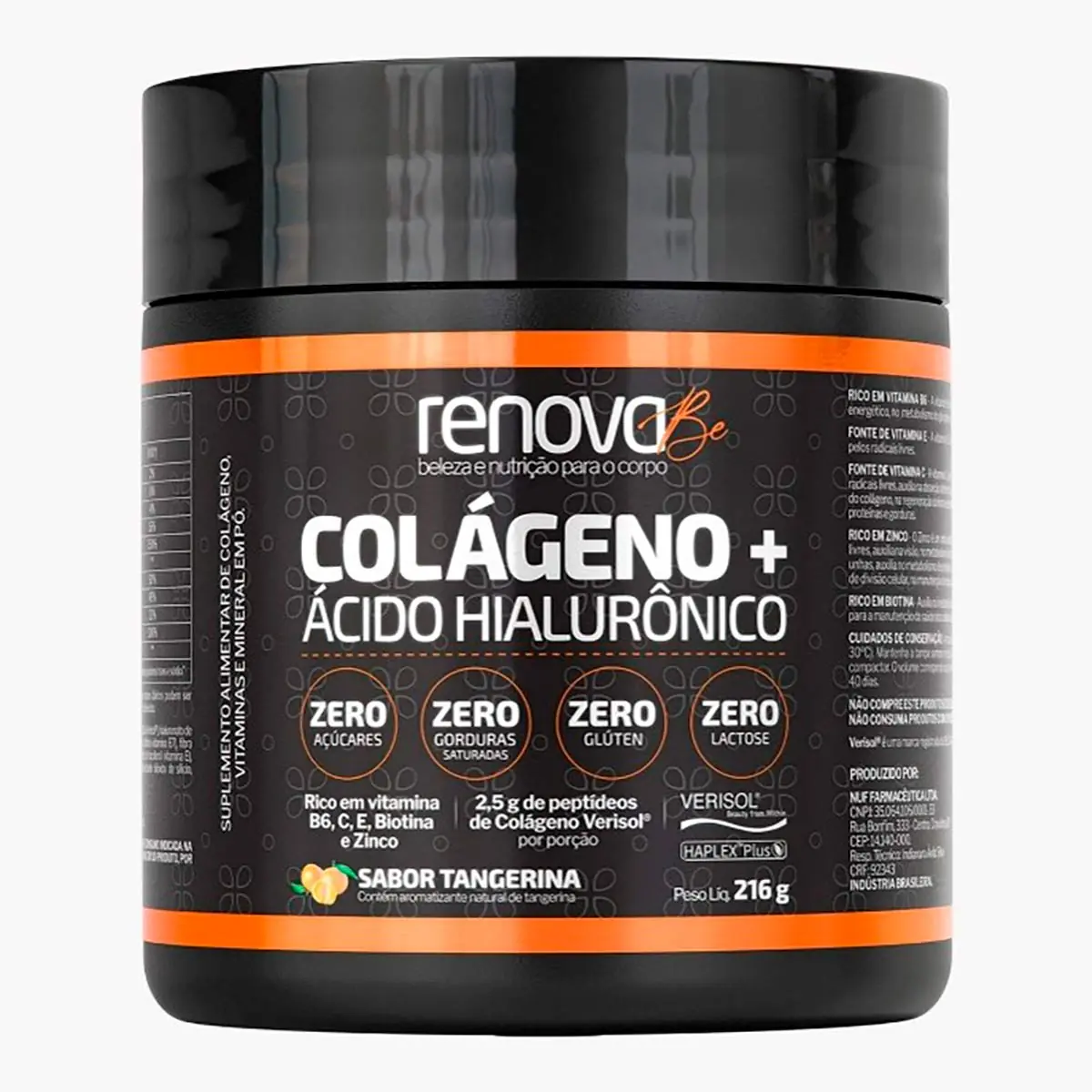 Renova Colageno Acido Hialuronico Sb Tangerina Pte 216g
