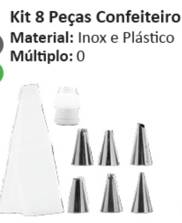 Kit Confeiteiro 8pecas