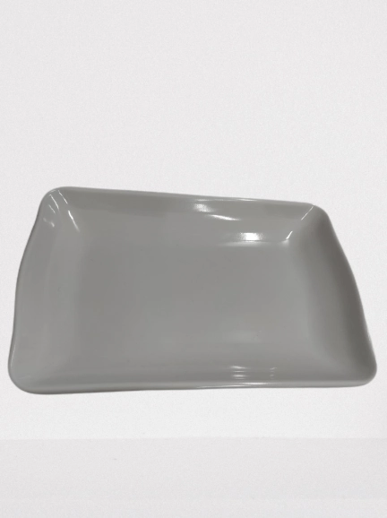 Travessa Ret Ondu Melamina Bco 20x13x2cm