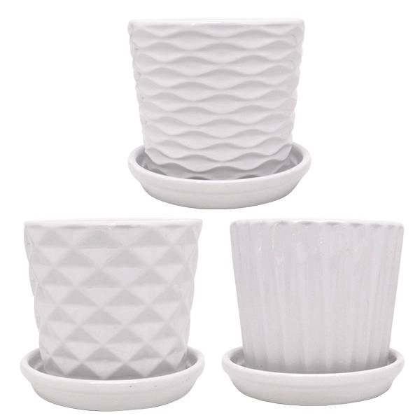Vaso Geometrico 9x8.5cm Ct3924 Chinatown