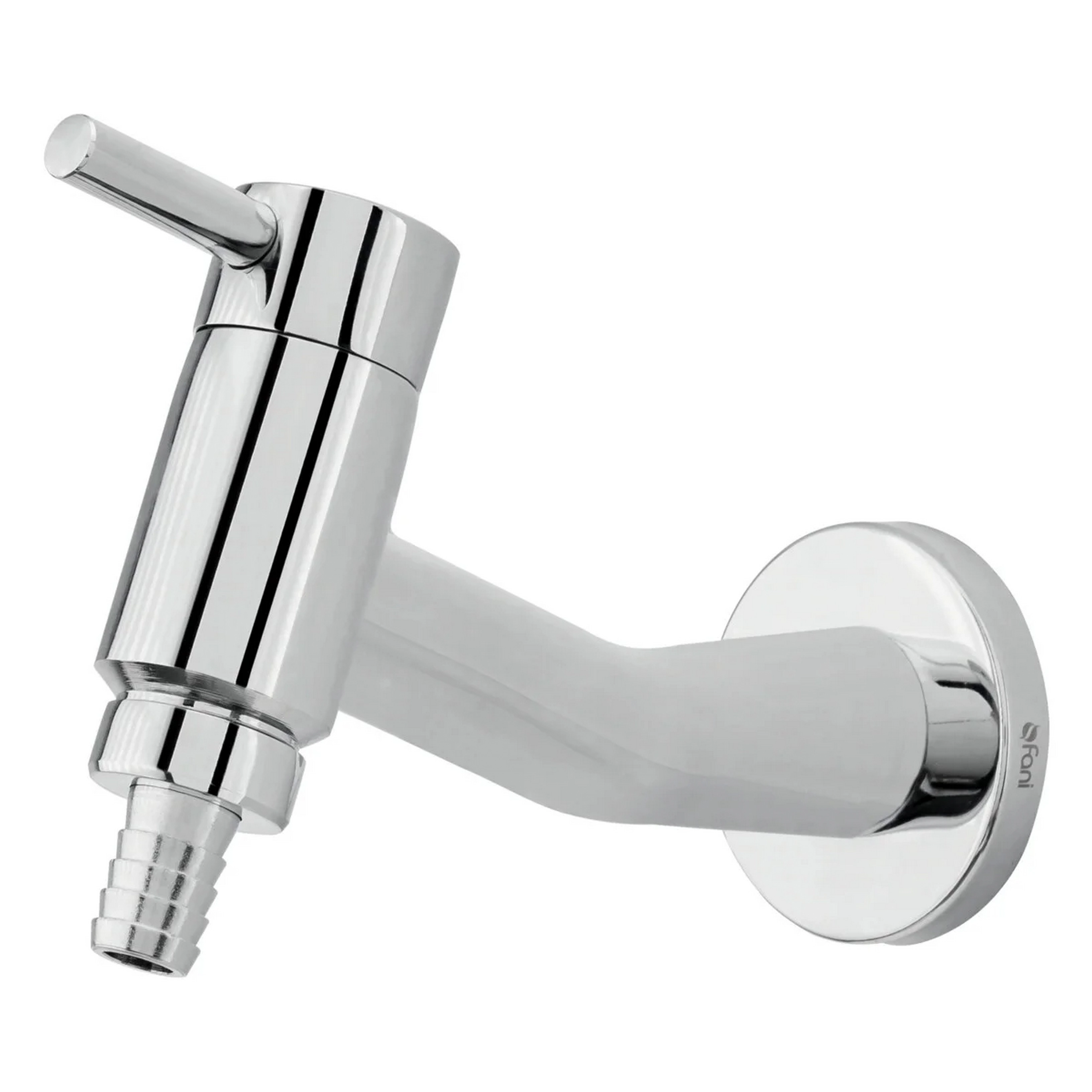 Torneira De Parede Cromada Com Adaptador Para Mangueira Para área De Serviço Fani Slim 1149 C95 Dn 1
