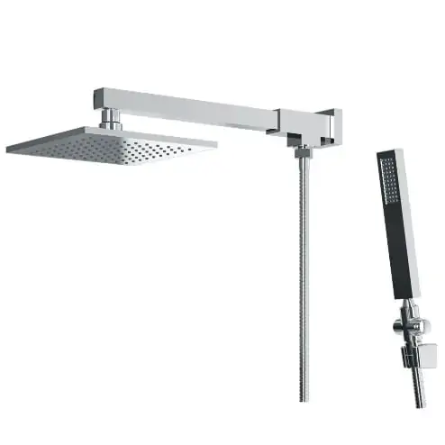Chuveiro Articulado De Parede Com Desviador Flexível 1,8m Cromado Fani Versata 3300 C120