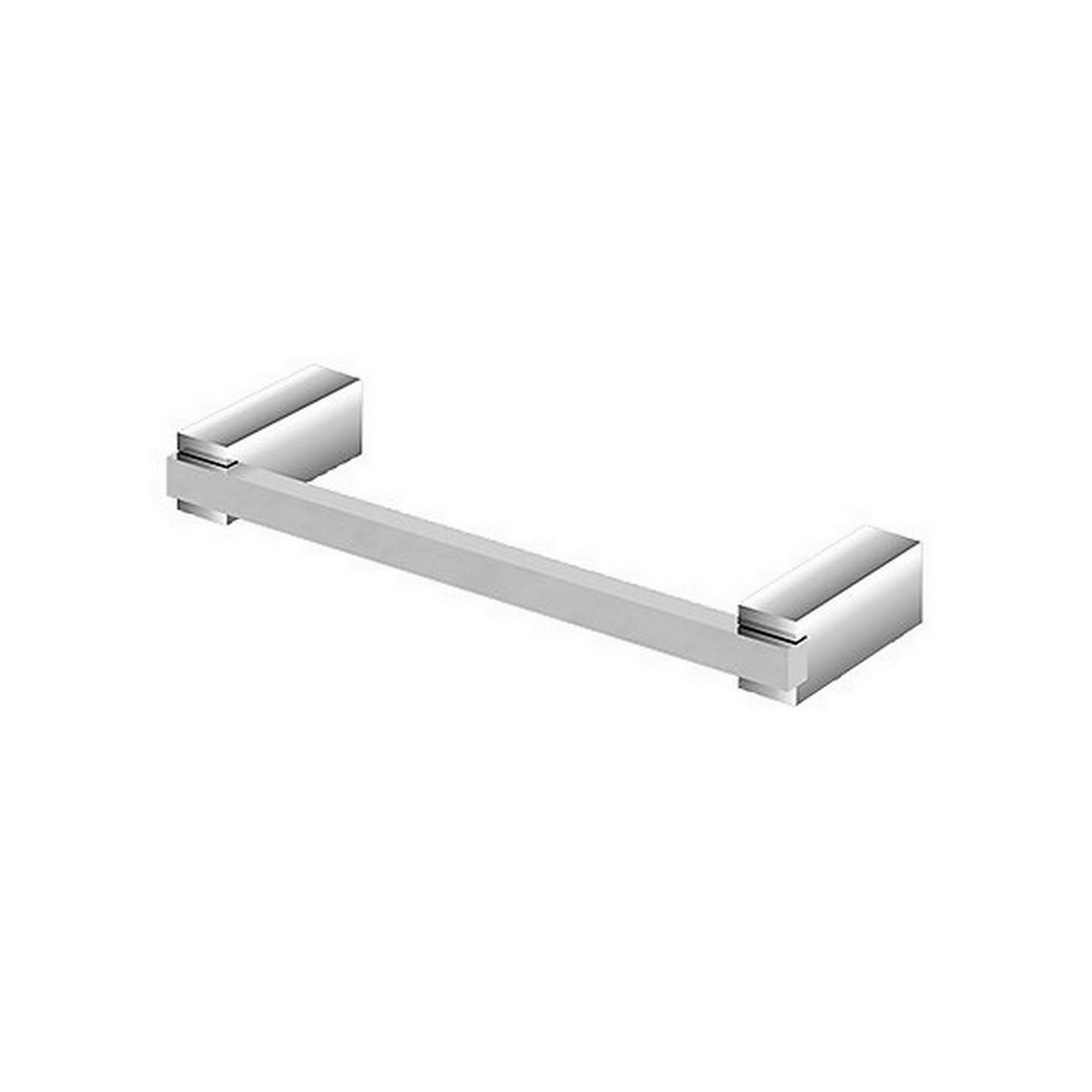 Porta Toalha Reto Pequeno 20 Cm Quartzo Cromado Fani