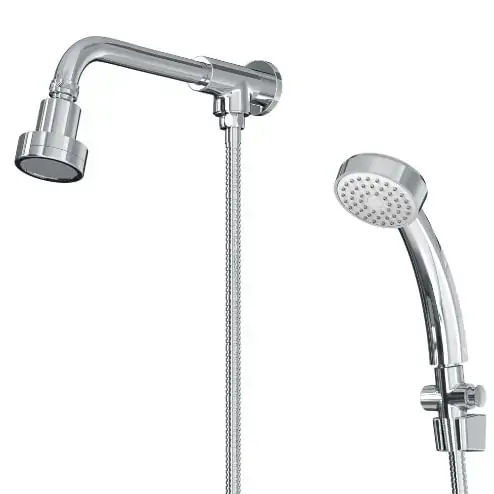 Chuveiro Articulado De Parede Com Desviador Flexível 1,8m Cromado Fani Rubi 3300 C51