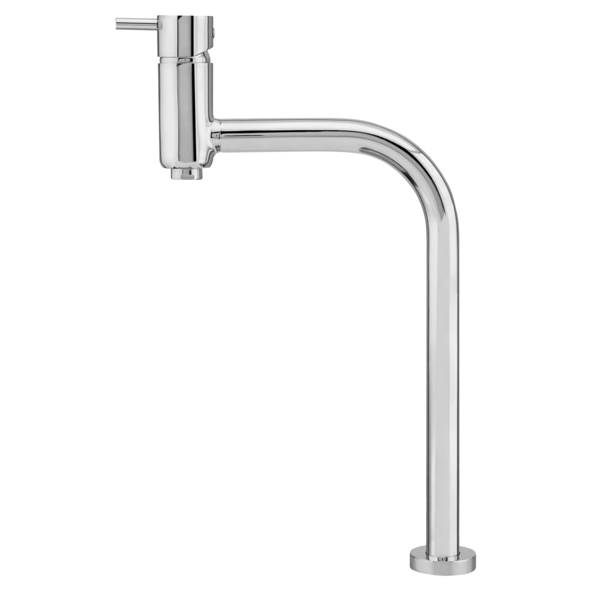 Misturador Monocomando De Mesa Para Banheiro E Lavabo Cromado Bica Alta Fani Slim 6209 C95 Dn 15 1/2