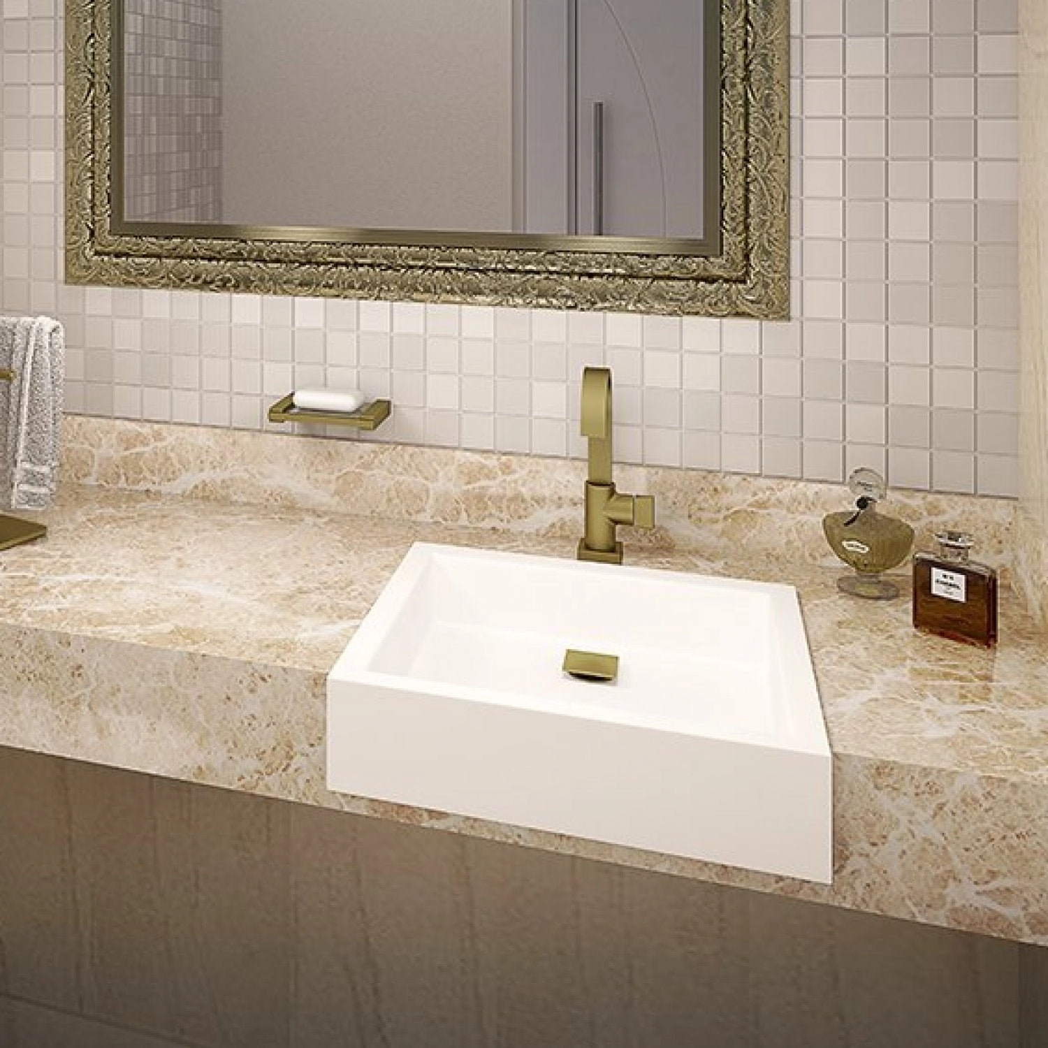 Torneira De Mesa Doro Vecchio Para Banheiro E Lavabo Fani Prima 1195 Dv210 Dn 15 1/2