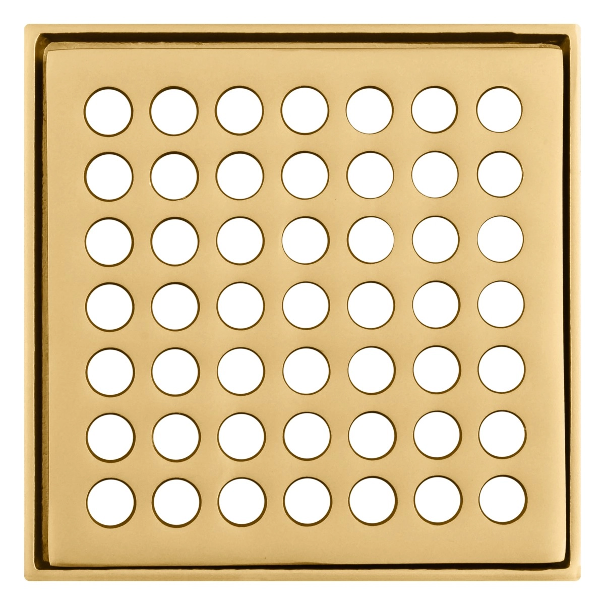 Grelha Ralo Quadrado Grande 15x15 Gold Fani