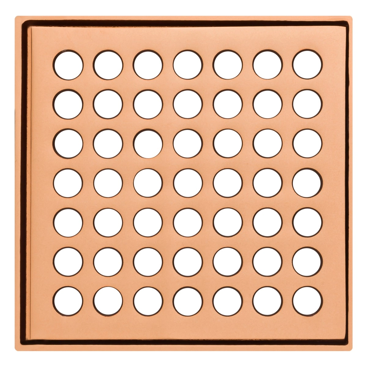 Grelha Ralo Quadrado Grande 15x15 Rose Gold Fani