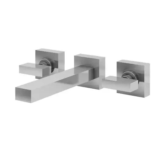 Misturador De Parede Para Banheiro E Lavabo Cromado Fani Horus 1878 C450 Dn 15 1/2
