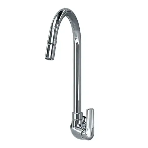 Torneira De Mesa Cromada Para Cozinha Bica Móvel Arejador Articulável Fani íris 1167 C42 Dn 15 1/2