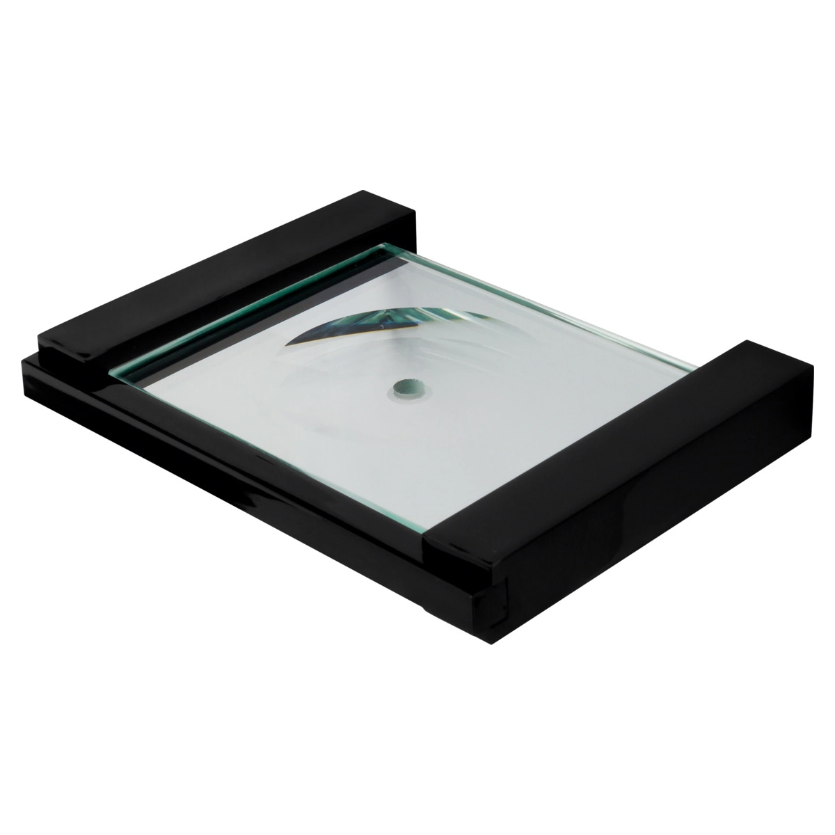 Saboneteira De Parede Para Banheiro E Lavabo Preta Fosca Fani Quartzo 4100 Bk140