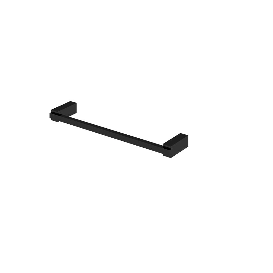 Porta Toalha Reto Curto 31,9cm Quartzo 4410bk140 Preto Fosco Fani