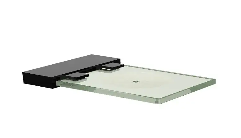 Saboneteira De Parede Para Banheiro E Lavabo Preta Fosca Fani Horus 4100 Bk450