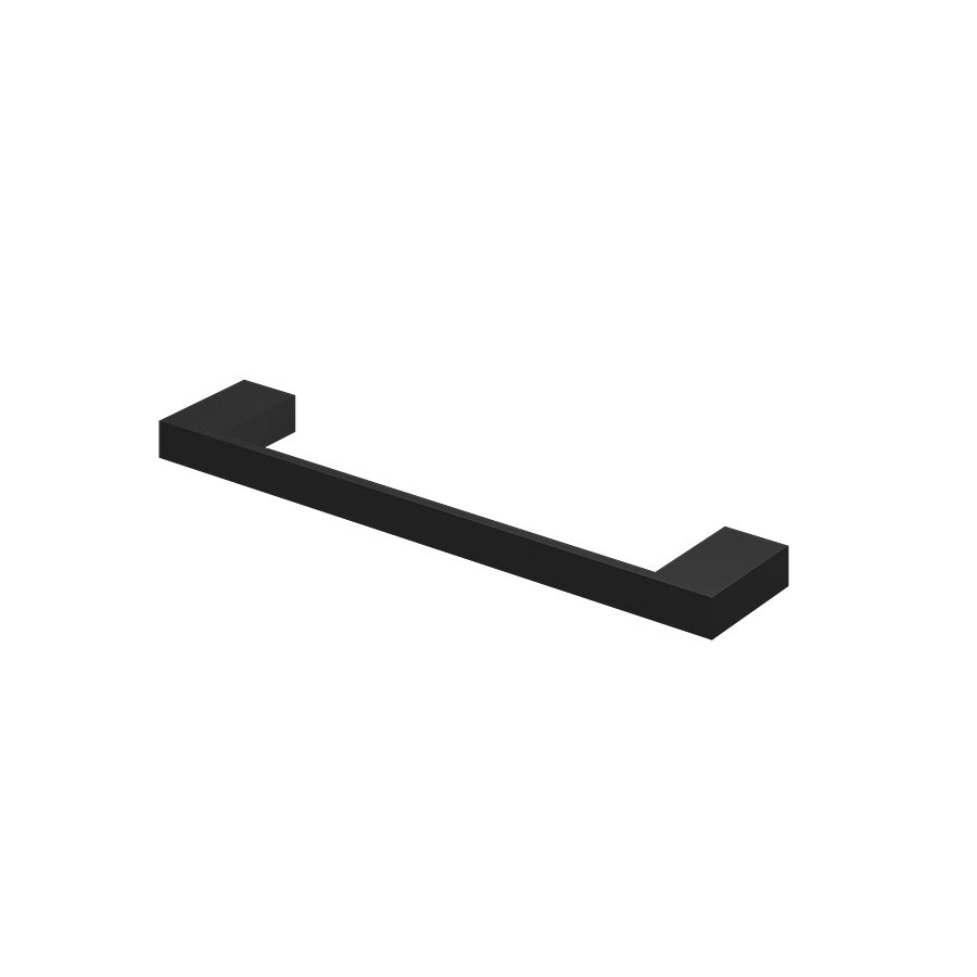 Porta Toalha Reto Curto 33,5cm Horus 4410bk450 Preto Fosco Fani