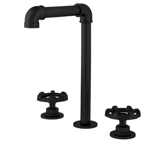 Misturador De Mesa Para Banheiro E Lavabo Preto Fosco Bica Móvel Fani Living 1877 Bk700 Dn 15