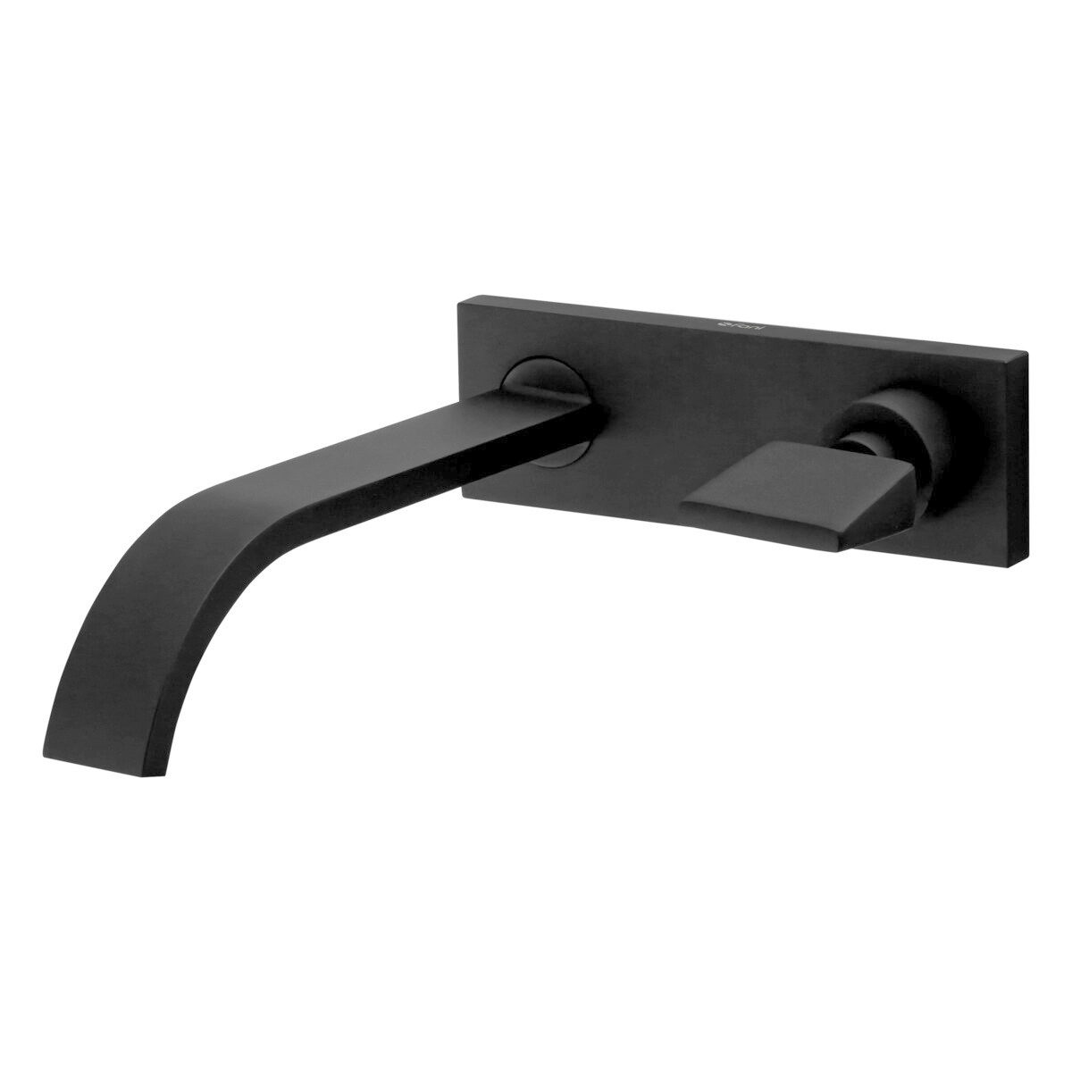 Torneira De Parede Preta Fosca Para Banheiro E Lavabo Fani Prima 1189 Bk210 Dn 15 1/2