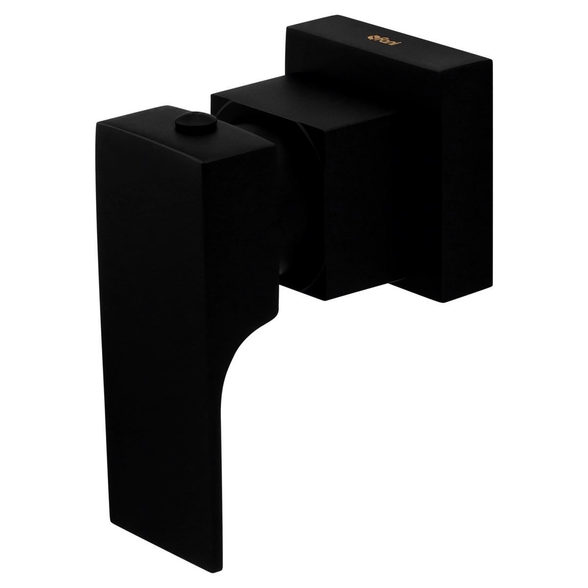 Acabamento Para Registro Preto Fosco Fani Retta 509 3/4 Bk330 Dn 15 1/2, Dn 20 3/4 E Dn 25 1