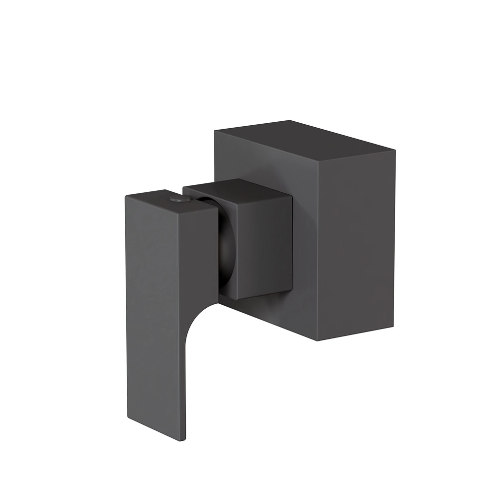 Acabamento Registro Base Deca 1.1/2" Retta 509bk330 Preto Fosco Fani
