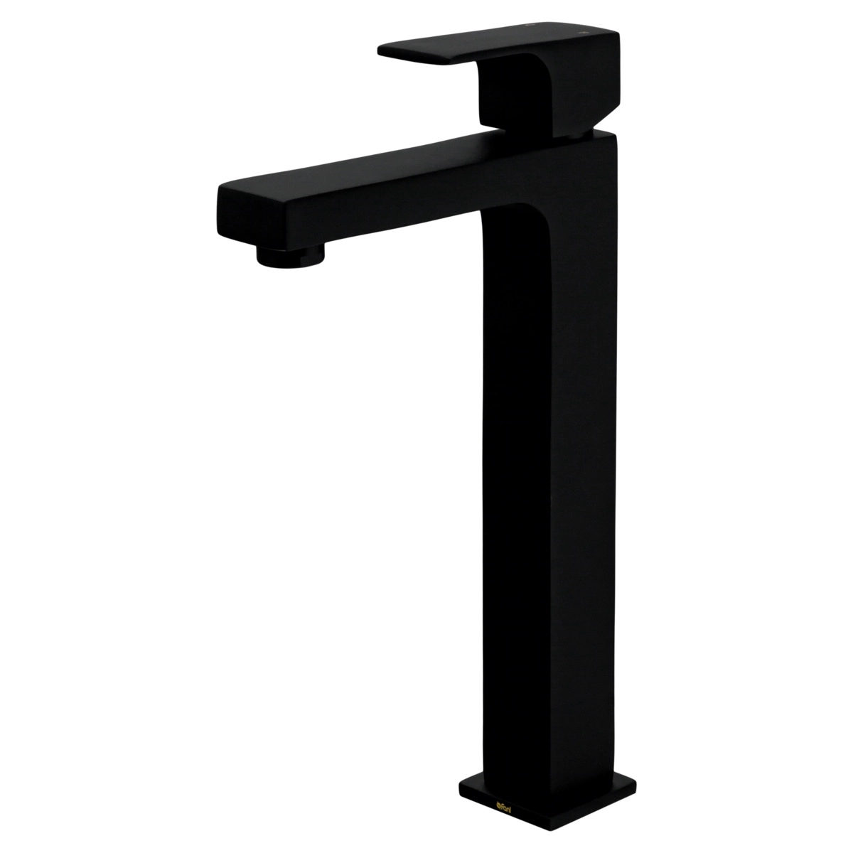 Misturador Monocomando De Mesa Para Banheiro E Lavabo Preto Fosco Bica Alta Fani Retta 6877 Bk330 Dn