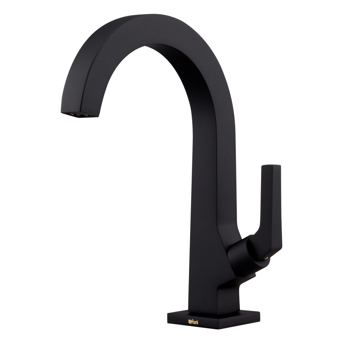 Torneira De Mesa Preta Fosca Para Banheiro E Lavabo Fani Bella Clássica 1195 Bk222 Dn 15 1/2