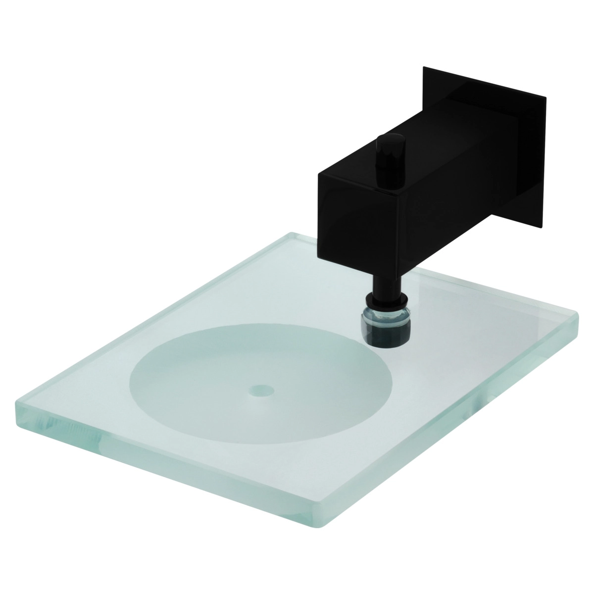 Saboneteira De Parede Para Banheiro E Lavabo Preta Fosca Fani Bella 4110 Bk220