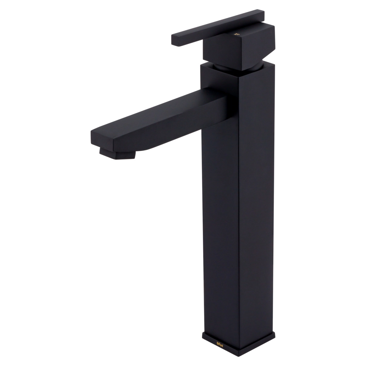 Misturador Monocomando De Mesa Para Banheiro E Lavabo Preto Fosco Bica Alta Fani Eros 6877 Bk640 Dn