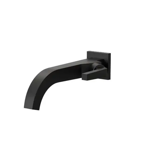 Torneira De Parede Preta Fosca Para Banheiro E Lavabo Fani Bella Clássica 1199 Bk222 Dn 15 1/2 Ou Dn