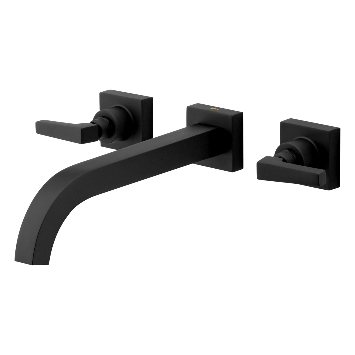 Misturador De Parede Para Banheiro E Lavabo Preto Fosco Fani Bella Clássica 1878 Bk222 Dn 15 1/2