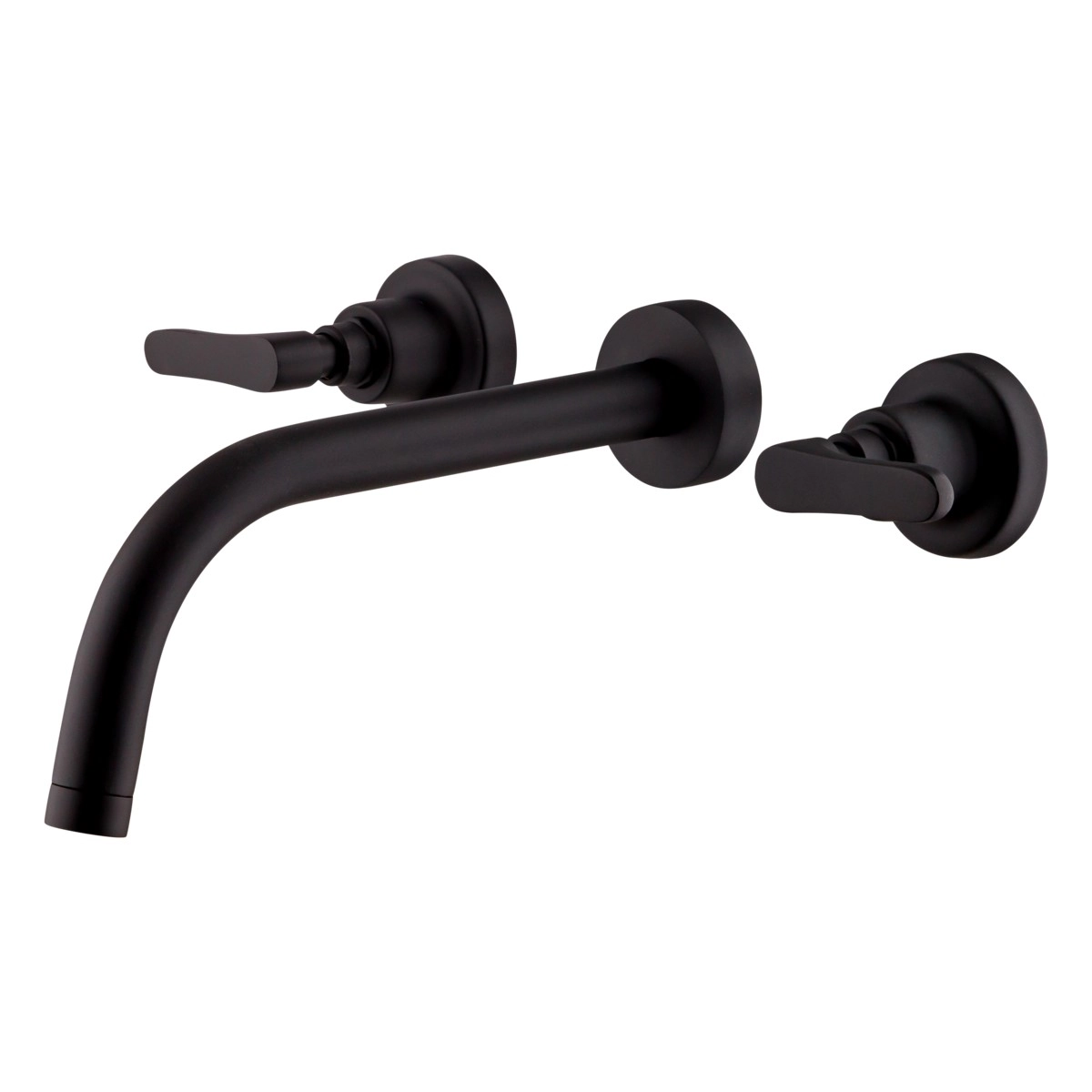 Misturador De Parede Para Banheiro E Lavabo Preto Fosco Fani Túnis Clássica 1878 Bk262 Dn 15 1/2