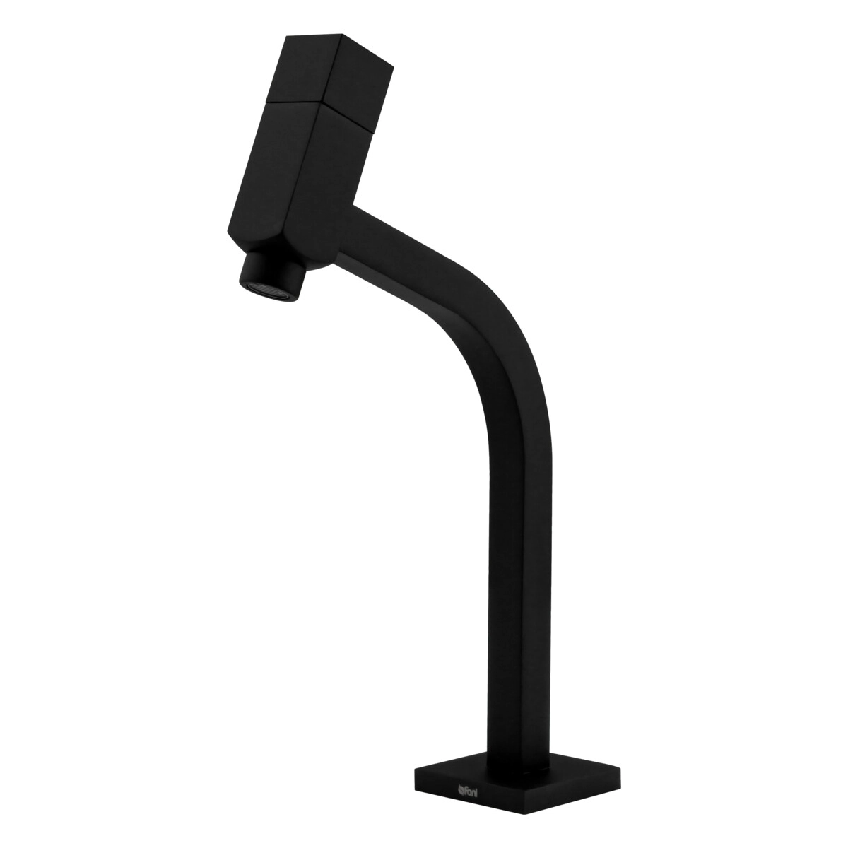Torneira De Mesa Preta Fosca Para Banheiro E Lavabo Fani Hera 1195 Bk105 Dn 15 1/2
