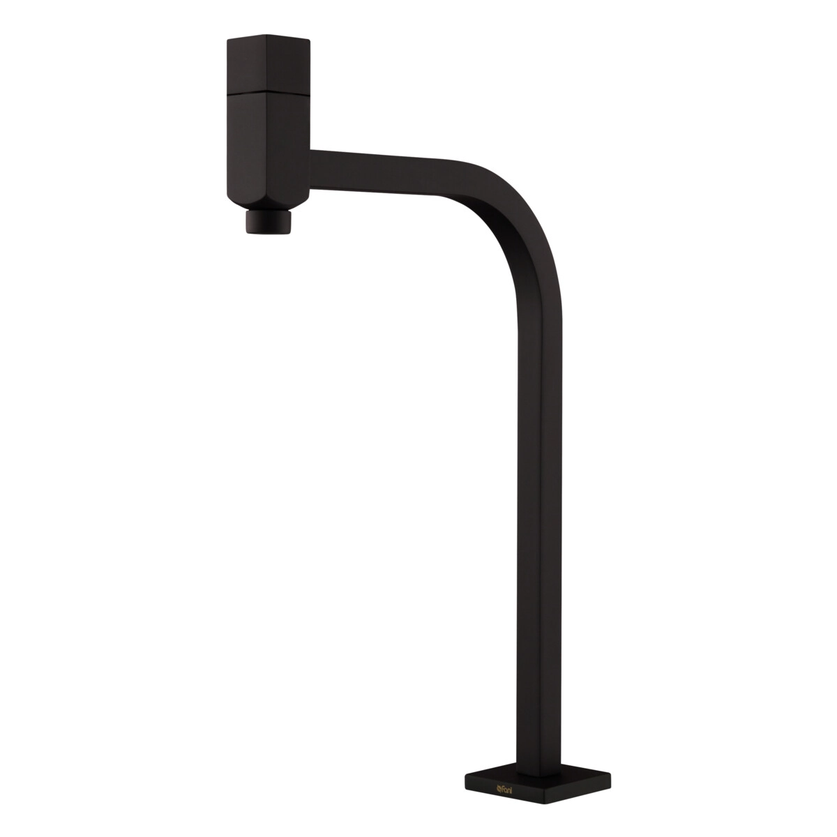 Torneira De Mesa Preta Fosca Para Banheiro E Lavabo Bica Alta Fani Hera 1209 Bk105 Dn 15 1/2