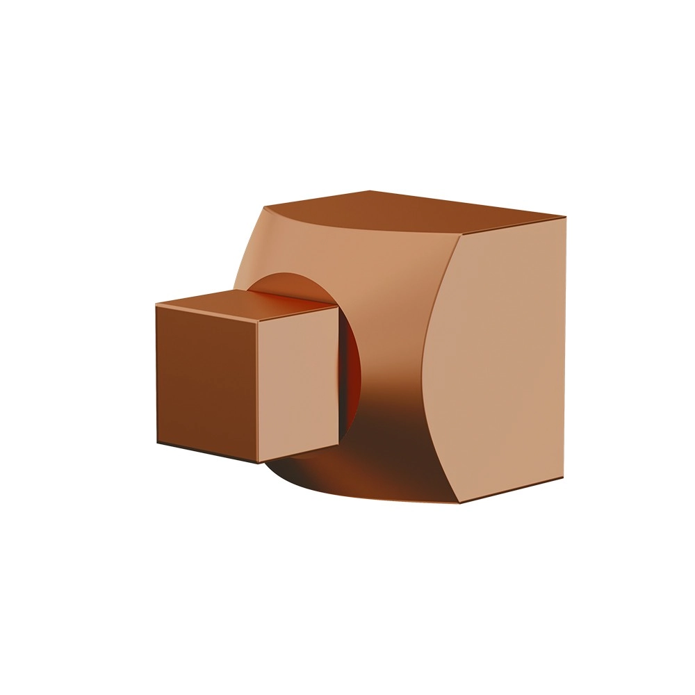 Acabamento Registro Grande 1 1/2 Hera Rose Gold Fani