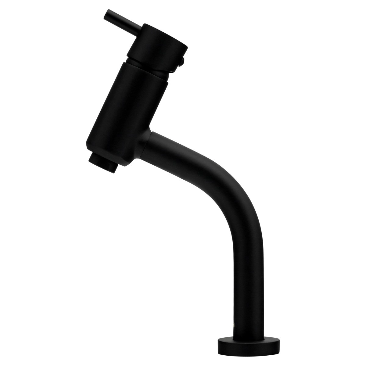 Misturador Monocomando De Mesa Para Banheiro E Lavabo Preto Fosco Bica Baixa Fani Slim 6195 Bk95 Dn