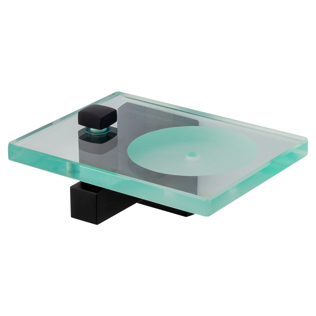 Saboneteira De Parede Para Banheiro E Lavabo Preto Fosco Fani Versata 4100 Bk120