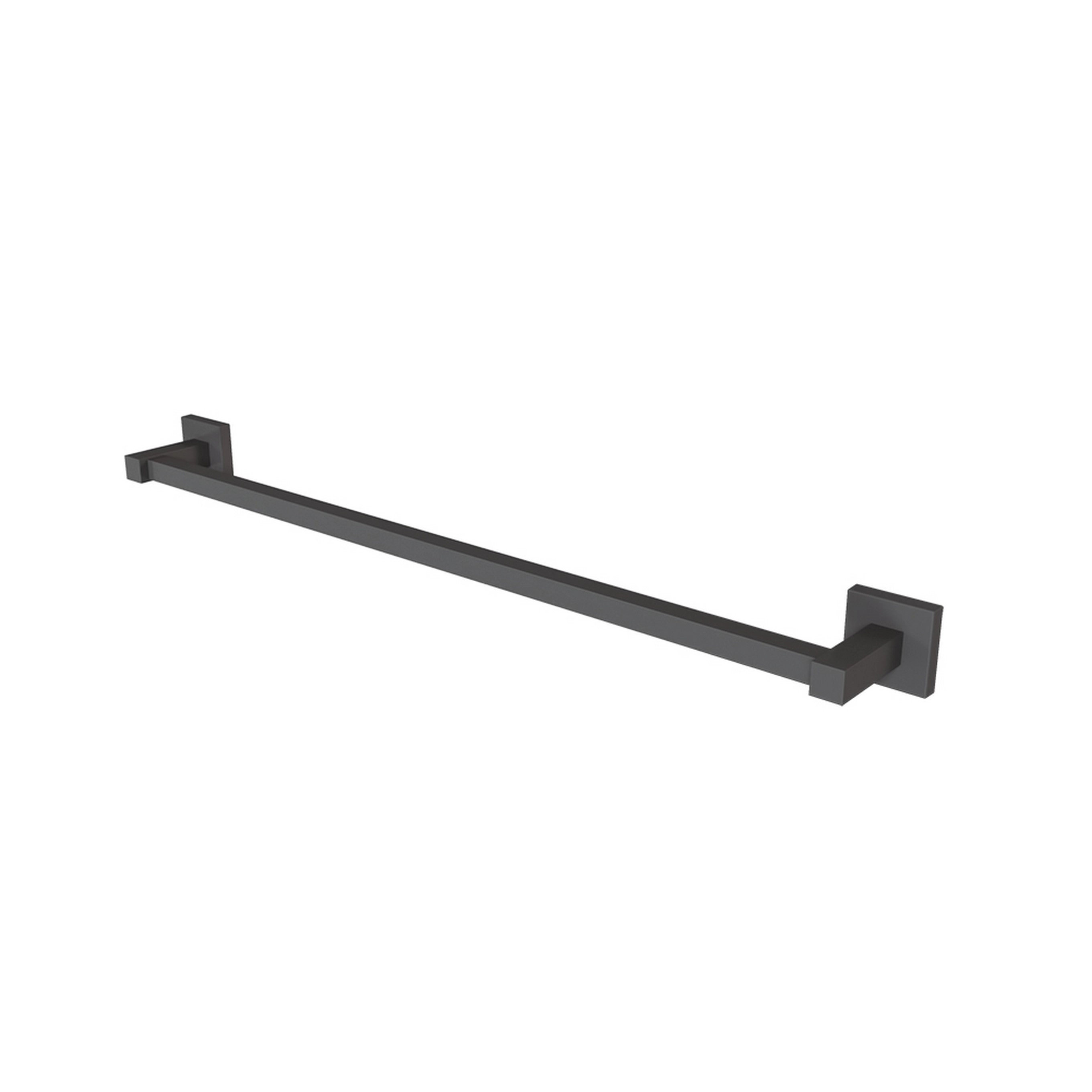Porta Toalha Preto Fosco Reto Para Banheiro E Lavabo Fani Versata 4400 Bk120
