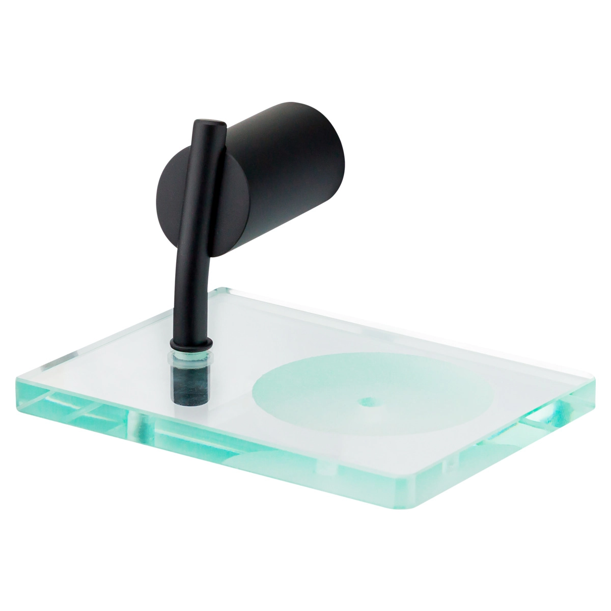 Saboneteira De Parede Para Banheiro E Lavabo Preta Fosca Fani Lunna 4100 Bk185