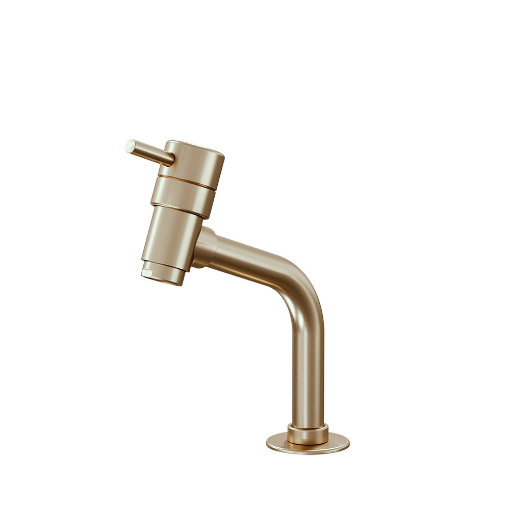 Torneira De Mesa Champanhe Para Banheiro E Lavabo Fani Eva 1195 Ch90 Dn 15 1/2