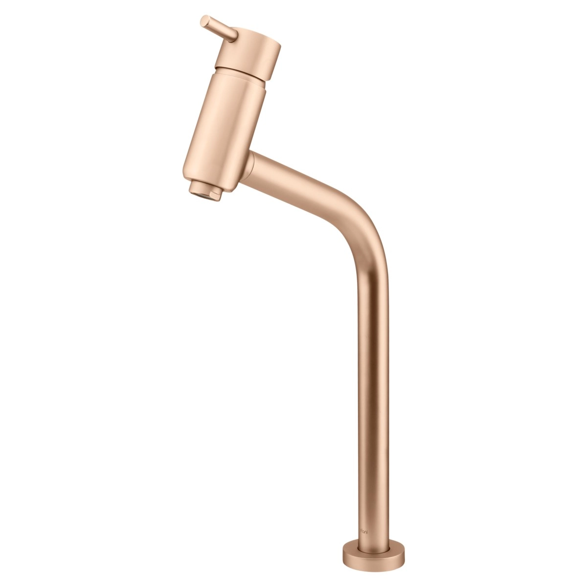 Misturador Monocomando De Mesa Para Banheiro E Lavabo Champanhe Bica Alta Fani Slim 6208 Ch95 Dn 15