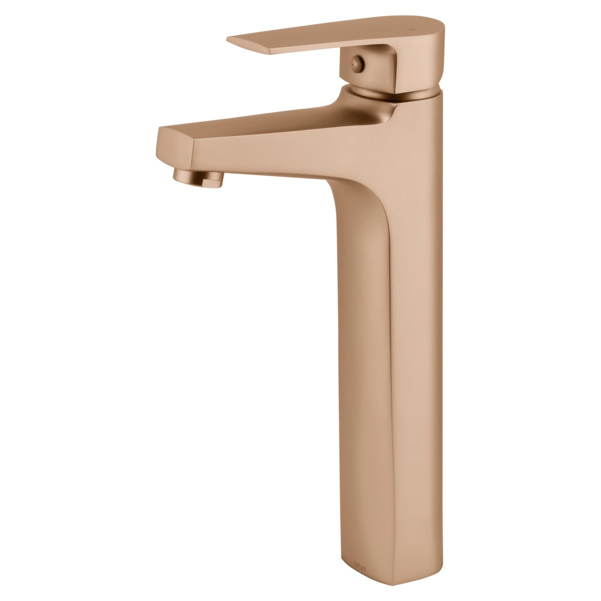 Misturador Monocomando De Mesa Para Banheiro Champanhe Bica Alta Fani Bold 6877 Ch370 Dn 15 1/2