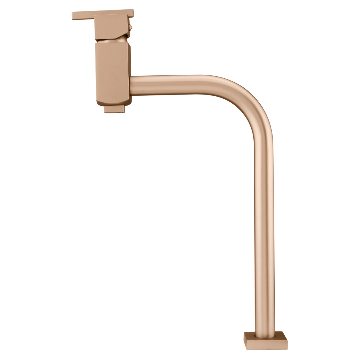 Misturador Monocomando De Mesa Para Banheiro E Lavabo Champanhe Bica Alta Fani Eros 6209 Ch640 Dn 15