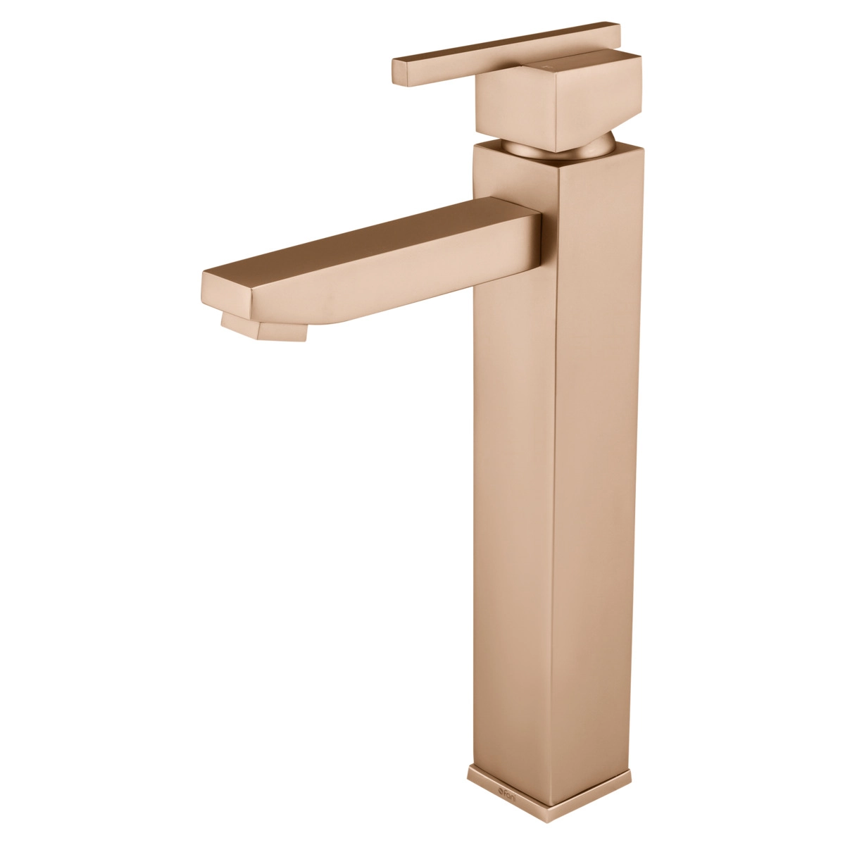 Misturador Monocomando De Mesa Para Banheiro E Lavabo Champanhe Bica Alta Fani Eros 6877 Ch640 Dn 15