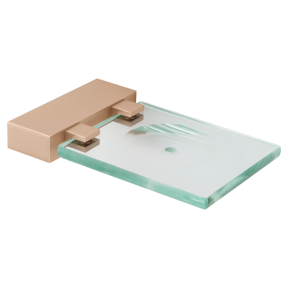 Saboneteira De Parede Para Banheiro E Lavabo Champanhe Fani Horus 4100 Ch450