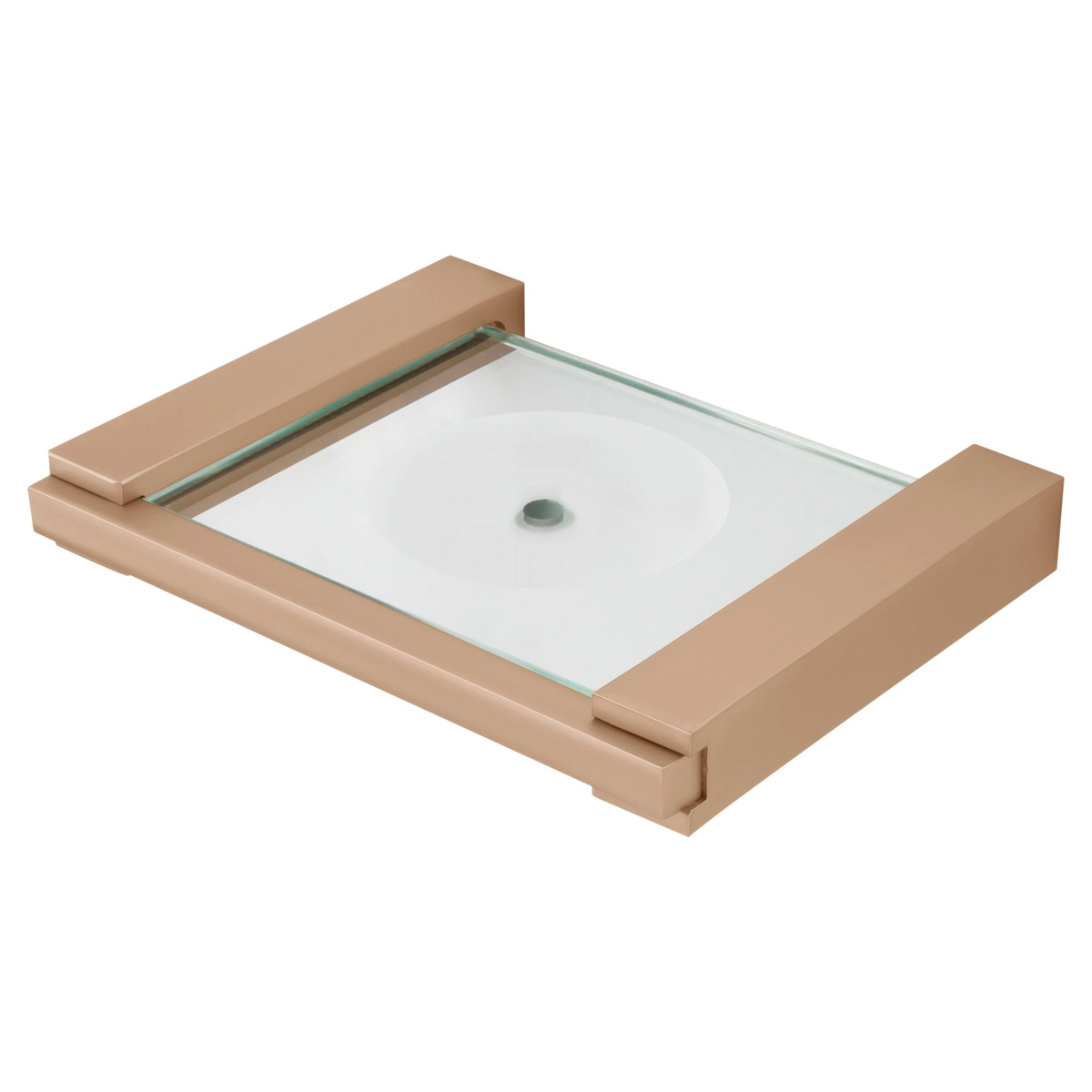 Saboneteira De Parede Para Banheiro E Lavabo Champanhe Fani Quartzo 4100 Ch140