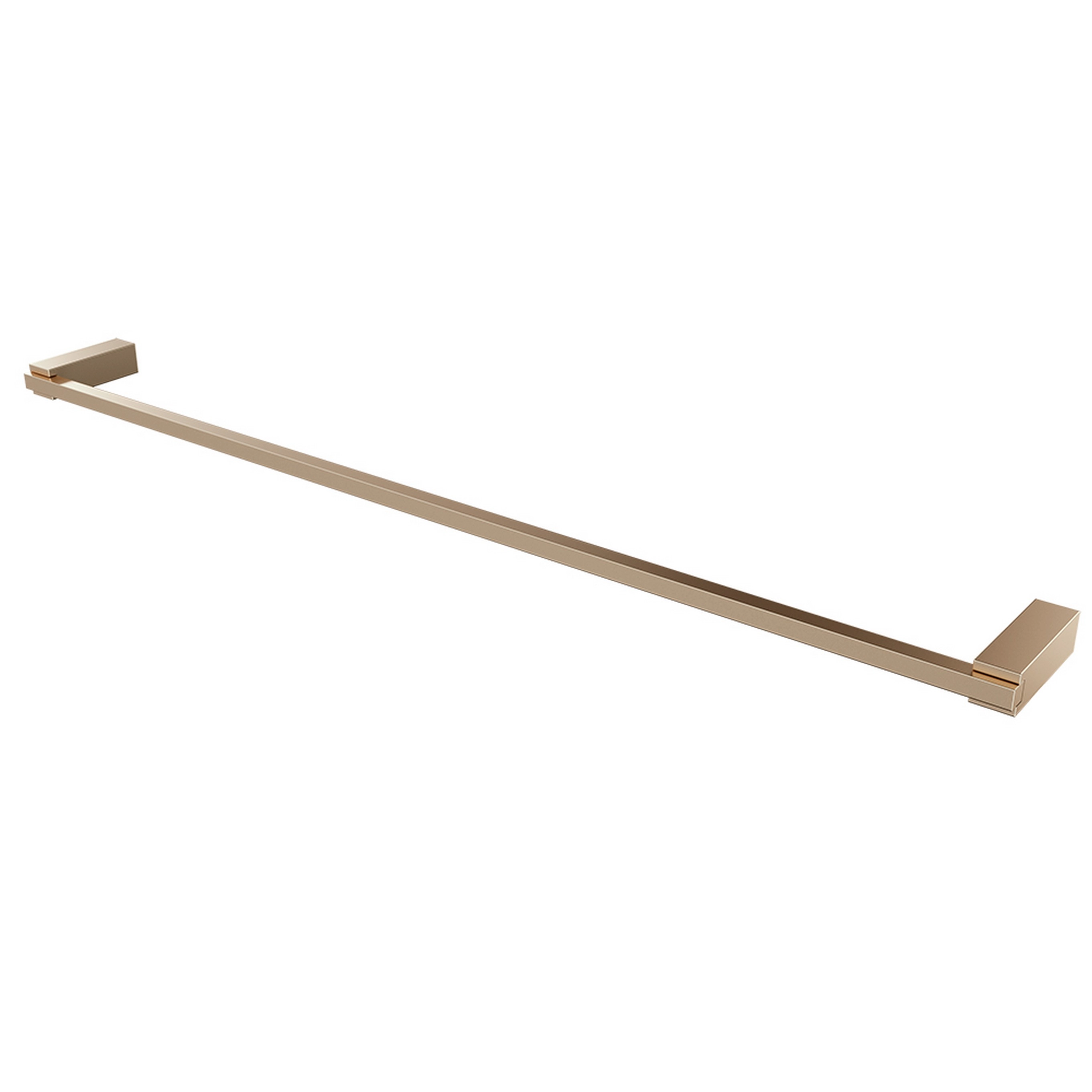 Porta Toalha Champanhe Reto Para Banheiro E Lavabo Fani Quartzo 4400 Ch140