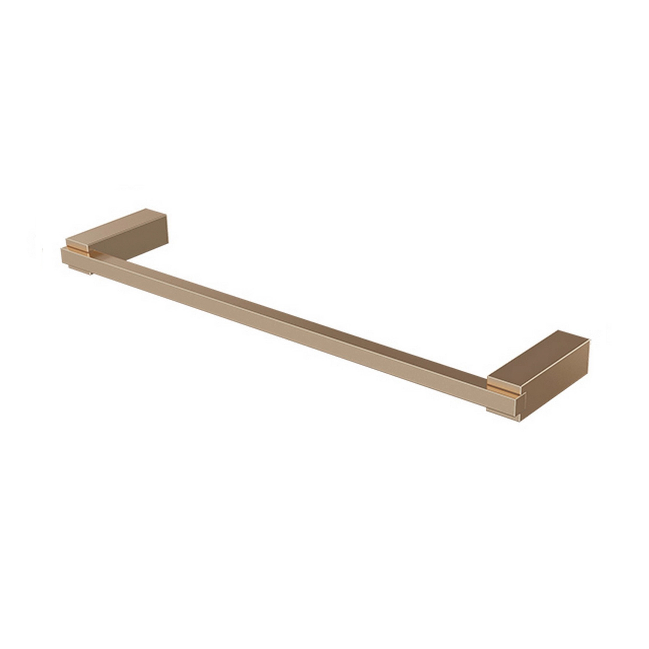 Porta Toalha Reto Curto 30 Cm Quartzo Champanhe Fani