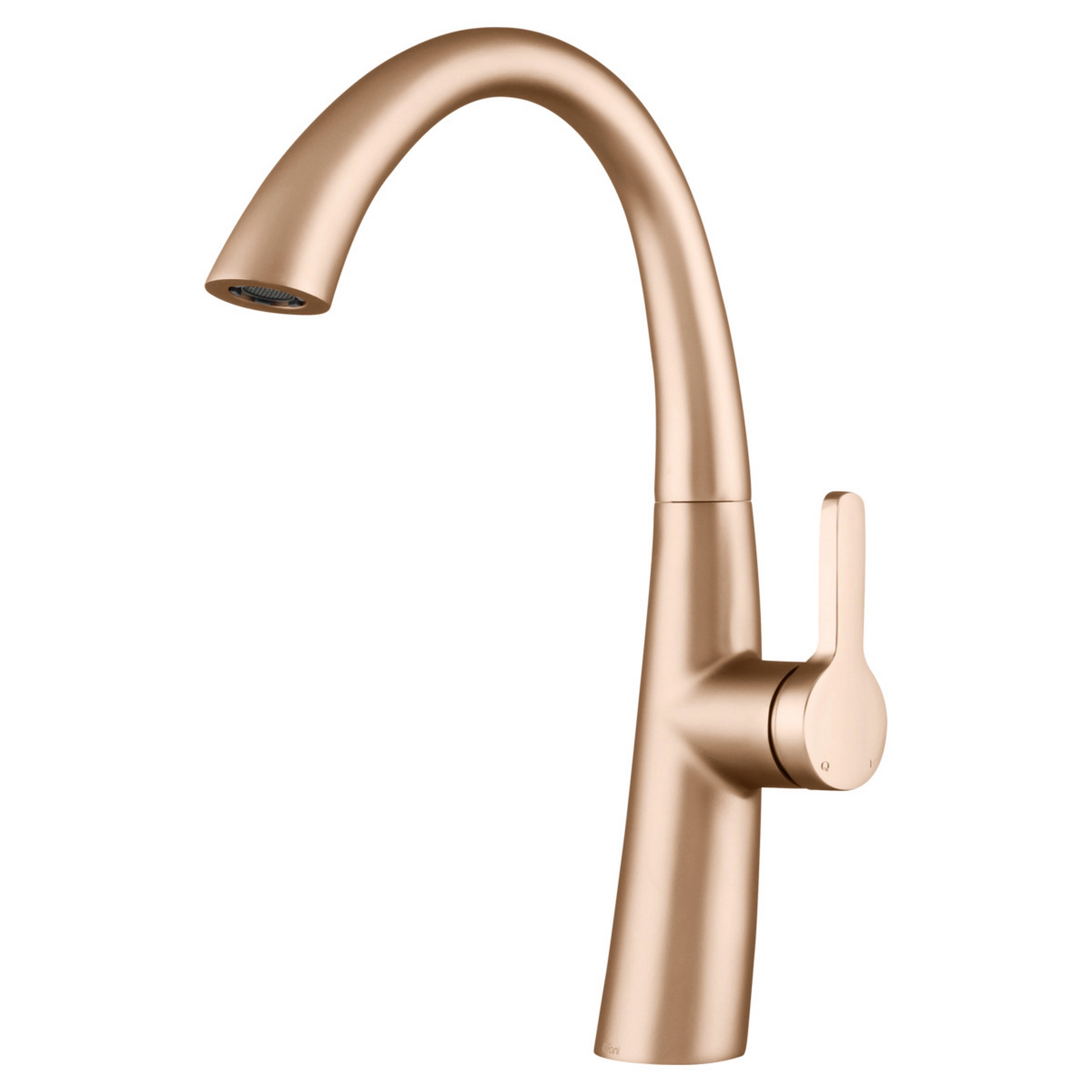 Misturador Monocomando De Mesa Para Cozinha Champanhe Bica Alta Móvel Fani Kitchen 6256 Ch674 Dn 15