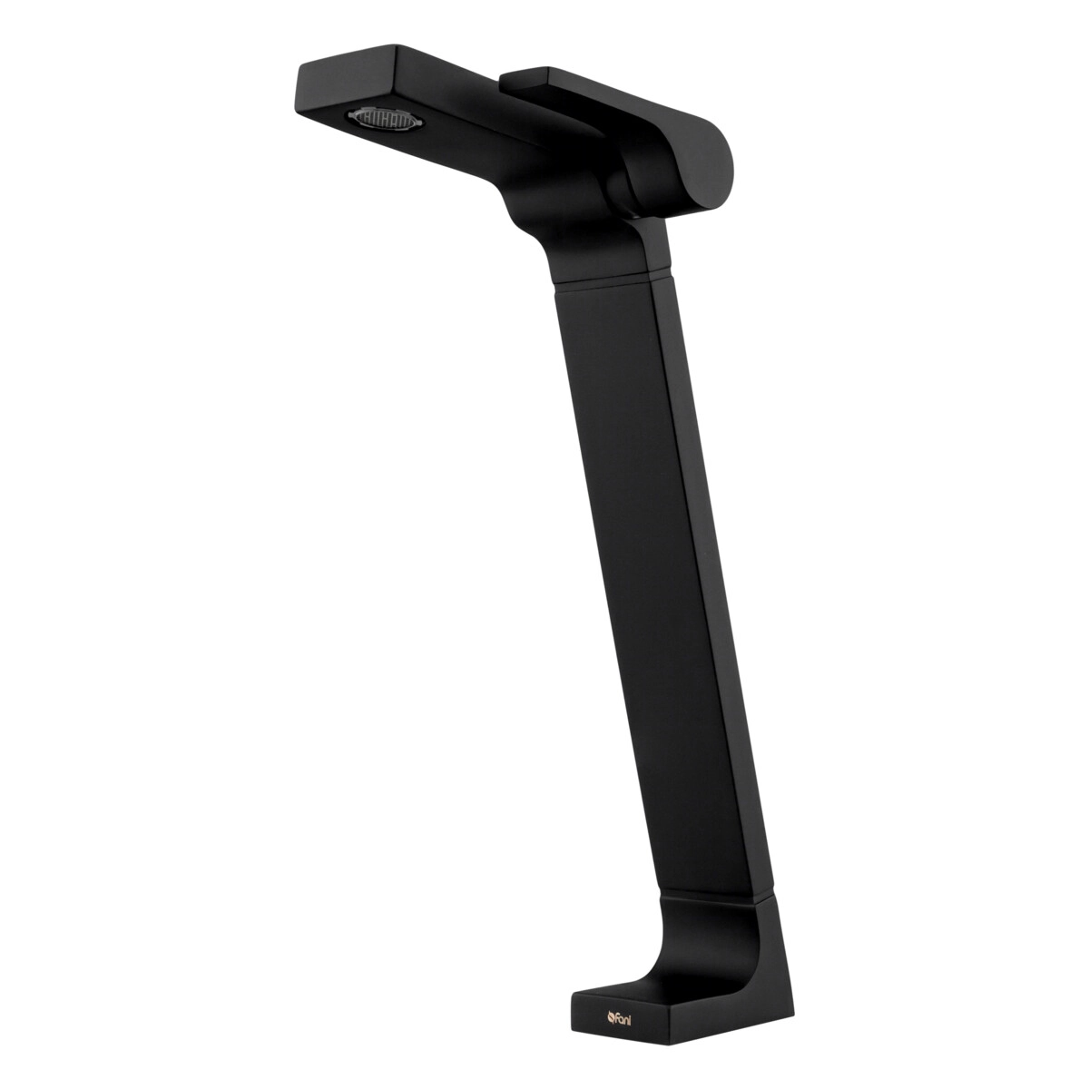 Torneira De Mesa Preta Fosca Para Banheiro E Lavabo Bica Alta Fani Essence 1208 Bk420 Dn 15 1/2