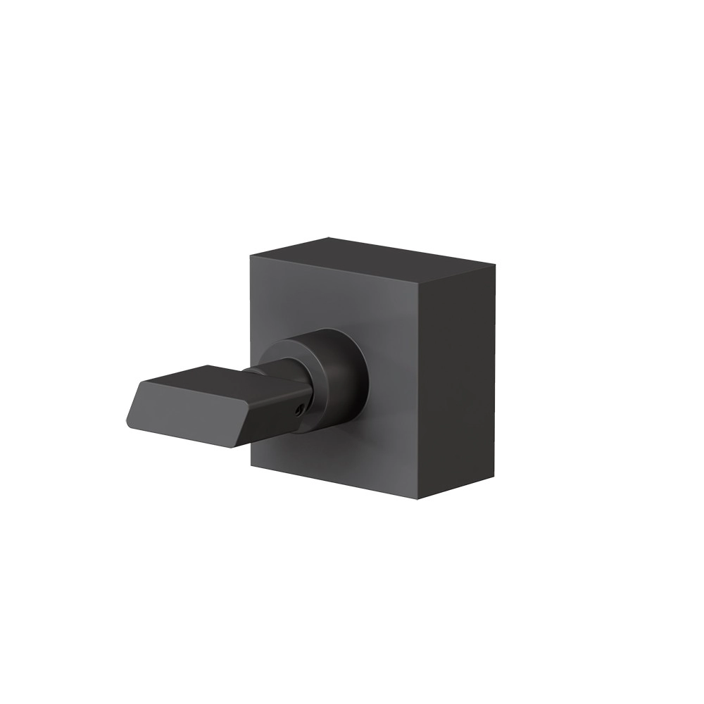 Acabamento Registro Grande 1 1/2 Essence Preto Fosco Fani